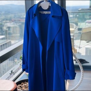 THEORY Trench Coat Stunning Blue